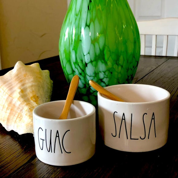 Rae Dunn Other - Rae Dunn SALSA & GUAC Bowl and Spoon Set EUC - no longer in original box